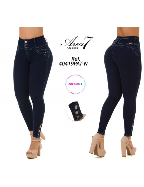 Gonzales Butt Lifting Ankle Jeans 40419PAT-N